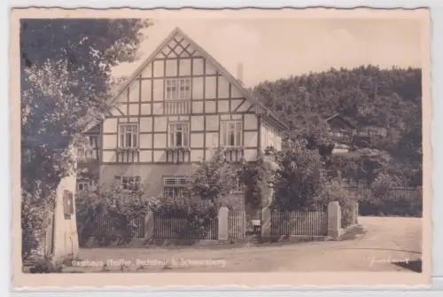 910462 Foto Ak Gasthaus Pfeiffer, Bechstedt b. Schwarzburg. 1934