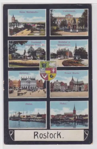 910326 Mehrbild Ak Rostock. 1915
