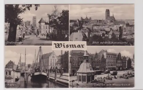 910334 Mehrbild Ak Wismar. 1961