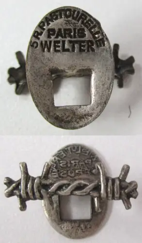 altes Abzeichen Stacheldraht französische Kriegsgefangene 2.Weltkrieg (109512)