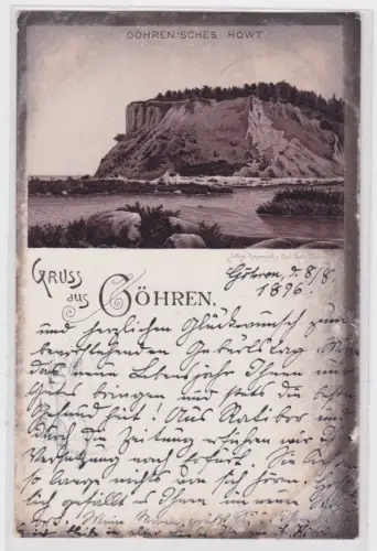908923 Ak GRUSS aus AUS GÖHREN. GOHREN'SCHES HÖWT. 1896
