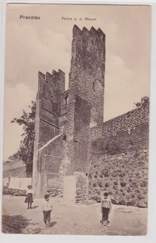 908666 Ak Prenzlau Partie a. d. Mauer. um 1930