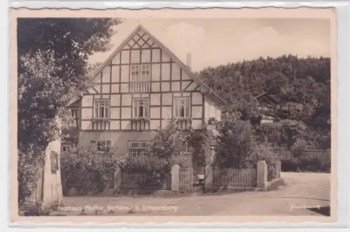 908672  Foto Ak  Gasthaus Pfeiffer, Bechstedt b. Schwarzburg. 1934