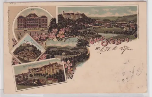 908796 Mehrbild Ak Gruss aus Nossen. 1899