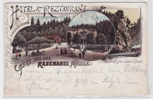 908802 Mehrbild Ak Gruss aus der Rabenauer Mühle. Rabenau. 1896