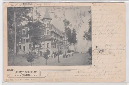 908922  Ak Sellin. Hotel "Fürst Wilhelm". 1904