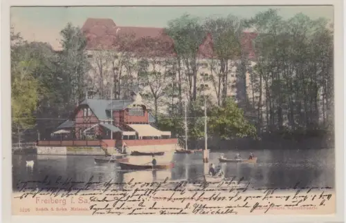 908789  Ak Freiberg i. Sa. Schwanenschlößchen. 1900