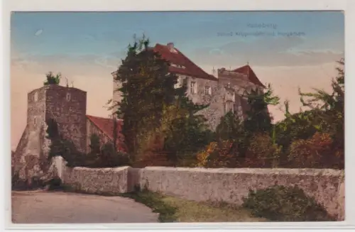 908686  Ak Radeberg Schloß Klippenstein mit Hungerturm. um 1930