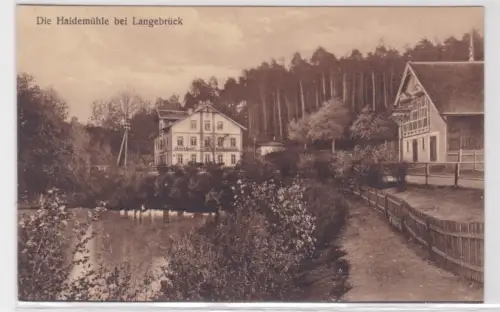 909161 Ak Gasthof zur Haidemühle bei Langebrück 1925
