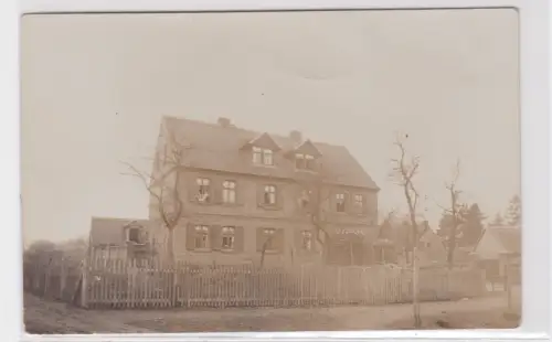 909159 Foto Ak massives Wohnhaus, gestempelt Dresden 1914