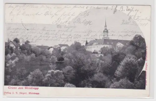 909163 Ak Gruss aus Weistropp. Teilansicht. 1911