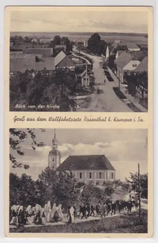 86699 Mehrbild Ak Gruss aus dem Wallfahrtsorte Rosenthal b. Kamenz um 1910