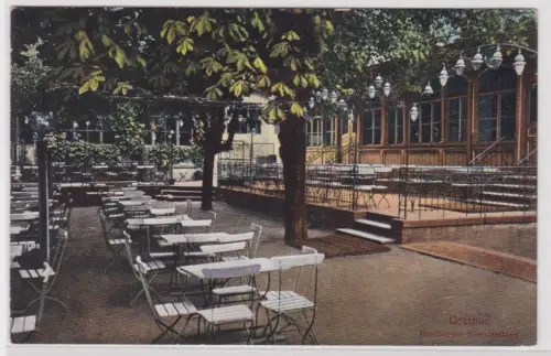 904785 Ak Cottbus - Restaurant Neu-Holland Außenansicht um 1916