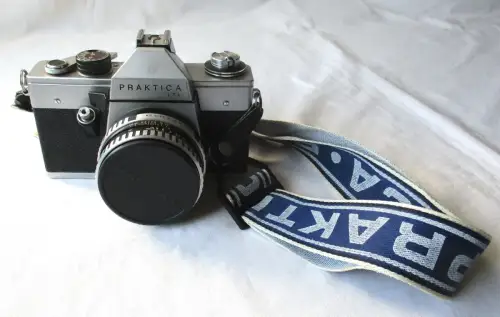 Praktica LTL Spiegelreflexkamera Carl Zeiss Jena Teleobjektiv Tessar (128317)