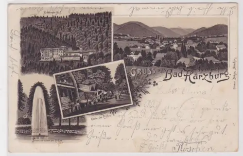 08677 Mehrbild Ak Gruss aus Bad Harzburg. 1897