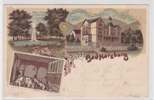 906322 Mehrbild  Ak Gruss aus Bad Harzburg. 1898
