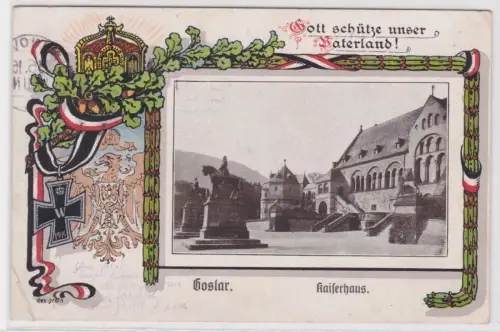907887 Ak Goslar.  Kaiserhaus.  1916