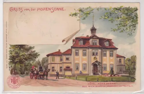 909601 Ak Gruss von der Hohen Sonne. Hotel "Hohe Sonne". 1905