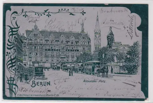 909651 Ak Berlin. Alexander-Platz. 1901