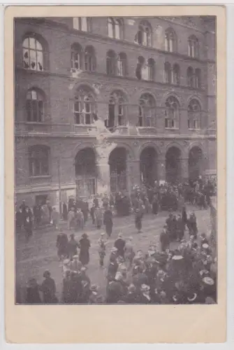 15818 Ak Die 2. Revolution in Berlin. Das Polizeipräsidium nach der Beschießung.