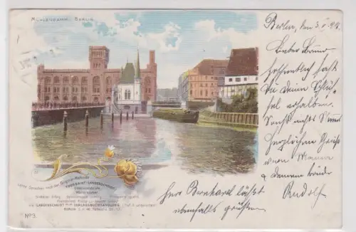 29547 Ak  Mühlendamm. Berlin. 03.05.1899