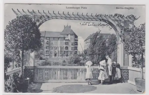 77124 Ak Lauenburger Platz Berlin-Steglitz. 1924