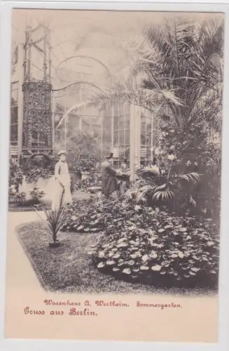 35420 Ak Warenhaus A. Wertheim. Sommergarten. Gruss aus Berlin. um 1940