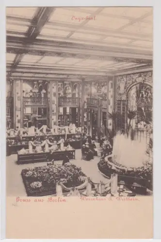 04662 Ak Onyx-Saal. Gruß aus Berlin. Warenhaus A. Wertheim.  um 1940