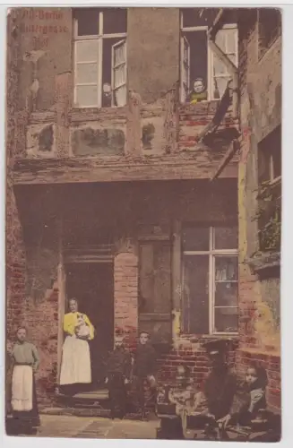 99108 Ak Alt-Berlin - Rittergasse Hof, privates Wohnhaus 1909