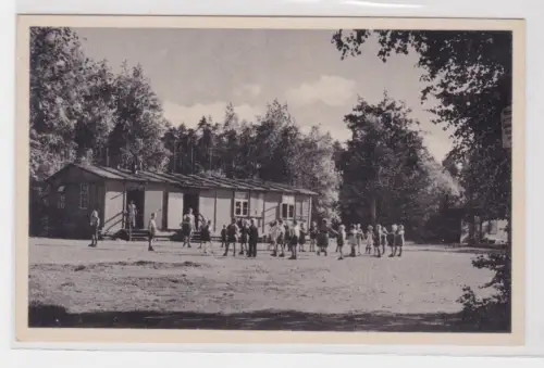 909137 Ak Saase i. Thür. Ferienlager der Grundschule Markranstädt. 1953