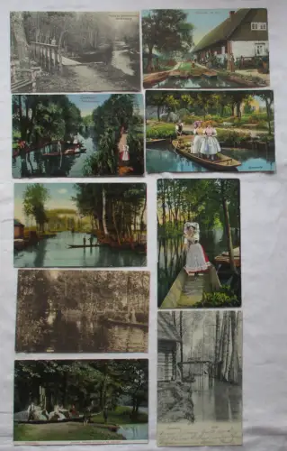 23936/9 Ak Gruss aus dem Spreewald - Eindrücke Spreewald, Trachten, Lehde, usw.