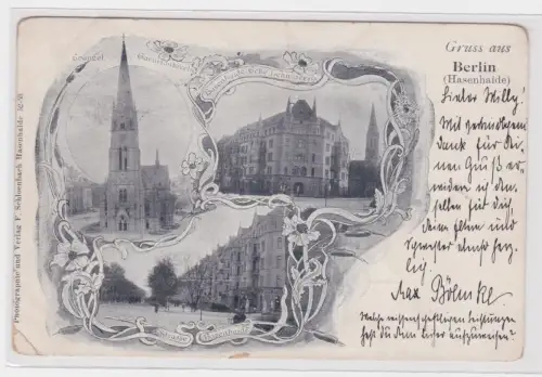 55718 Mehrbild Ak  Gruss aus Berlin (Hasenhaide). 1899