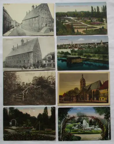 96033/8 Ak Sangerhausen - Rosarium, St. Jakobikirche, Rathaus usw. um 1920