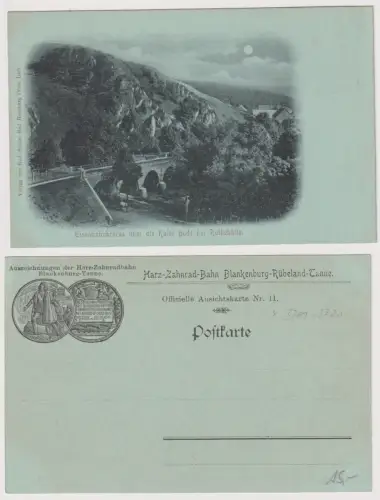 99337 Ak Harz-Zahnrad-Bahn, Eisenbahnbrücke über Kalte Bode b. Rothehütte