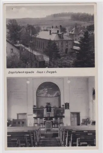 70774 Ak Baptistenkapelle Sosa i. Erzgeb. 1941