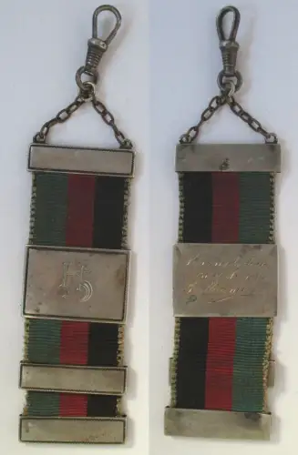 Studentika Bierzipfel Burschenschaft schwarz-rot-grün Initialen HS (114723)