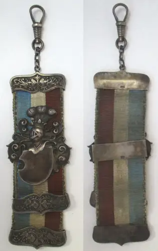 Studentika Bierzipfel Burschenschaft Derendingia Tübingen Silber 800 (147525)