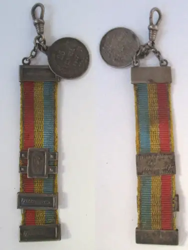 Studentika Bierzipfel Burschenschaft Unitas Mittweida 1932/33 Silber (101002)