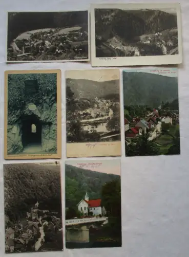 89590/7 Ak Treseburg - Bodetal-Kirche, Wilhelmsblick, Totale usw.