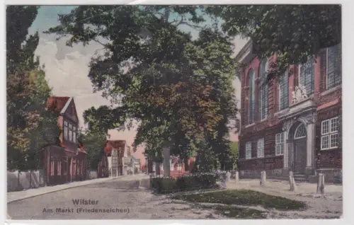 44052 Ak  WILSTER . Am Markt (Friedenseichen). 1931