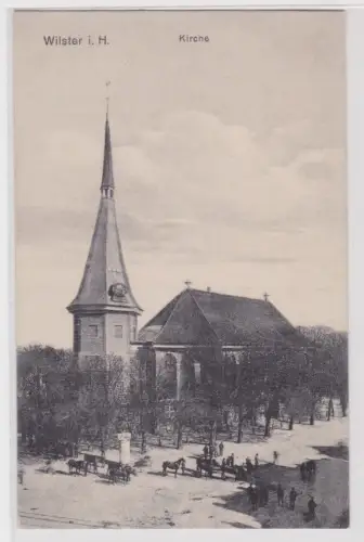 53071 Ak  WILSTER i. H. KIRCHE. um 1940