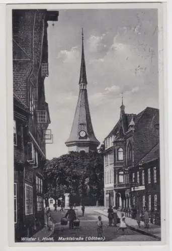 36095 Ak  Wilster i. Holst. Marktstraße (Göthen). 1937