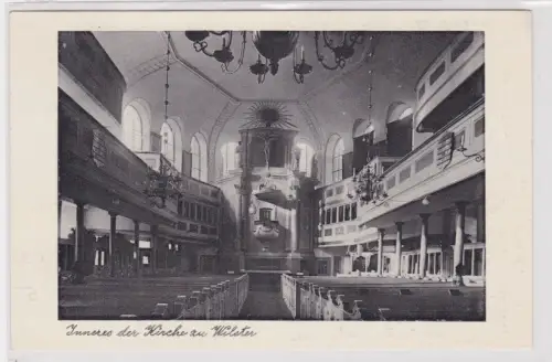 06887 Ak  Inneres der Kirche zu Wilster. 1955