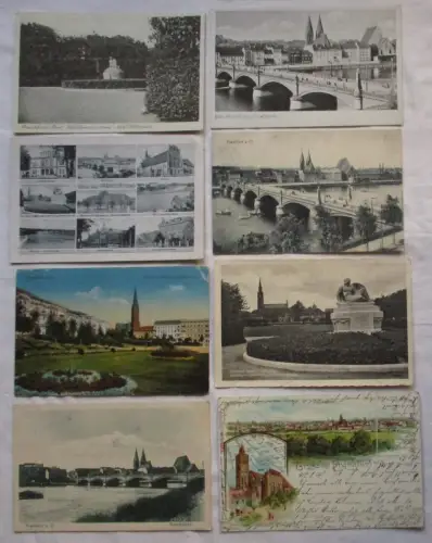 902605/8 Ak Frankfurt Oder - Am Anger, Oderbrücke, Hohenzollern-Platz, usw.