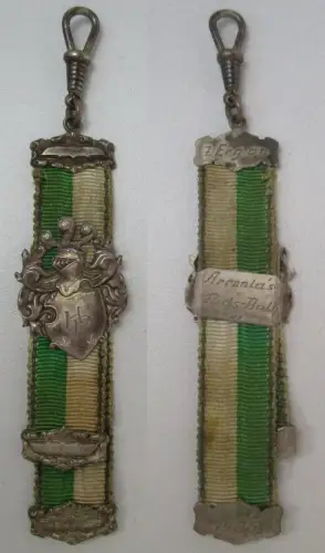 Studentika Bierzipfel Burschenschaft Fuchs-Ball 1925 weiß-grün (133856)