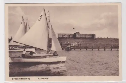 67382 Ak Brunsbüttelkoog. Badeanstalt. um 1930