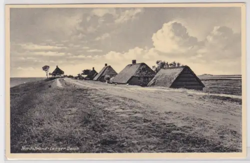 907106 Ak Nordstrand - Langer Deich. 1938