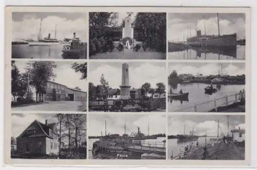 67467 Mehrbild Feldpost Ak Averlak - Kudensee. Fähre. 1940