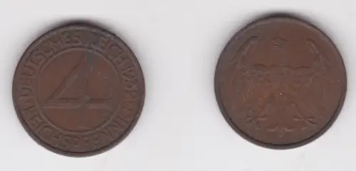 4 Pfennig Kupfer Münze Weimarer Republik 1932 E "Brüning Taler" (162526)