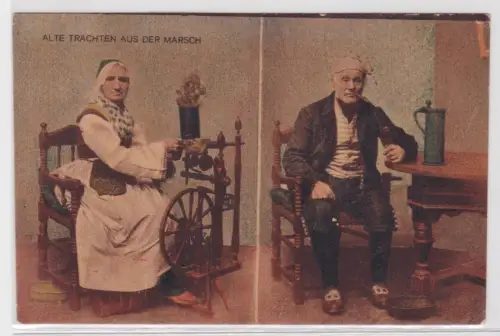 56319 Ak ALTE TRACHTEN AUS DER MARSCH. Wilster. 1932